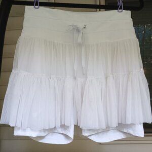 POPFLEX Pirouette Skort - Cool White - XL